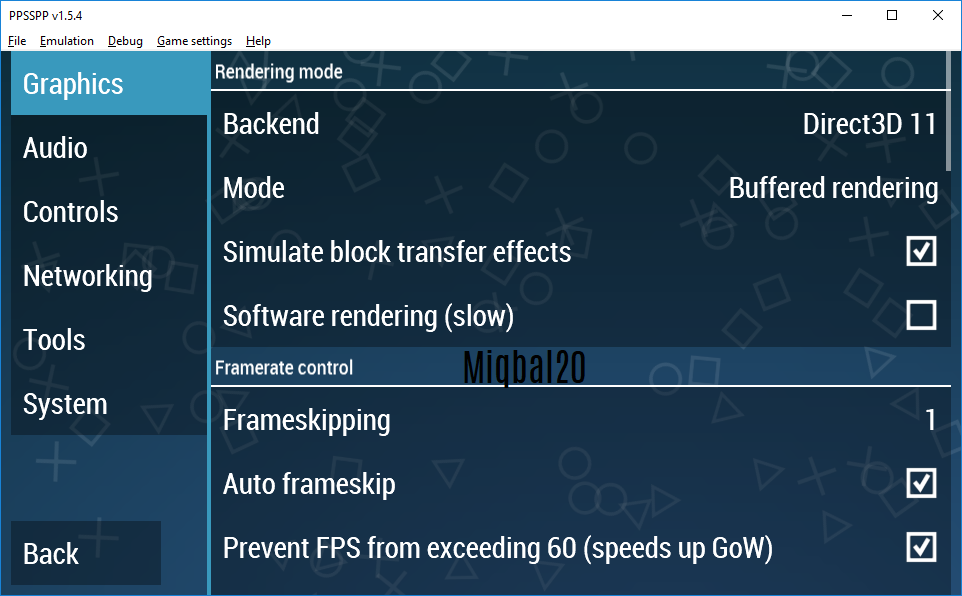Ppsspp settings for slow pc